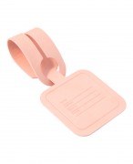 ETICHETTA PER BAGAGLIO GENOVA F414 POLVERE ROSA