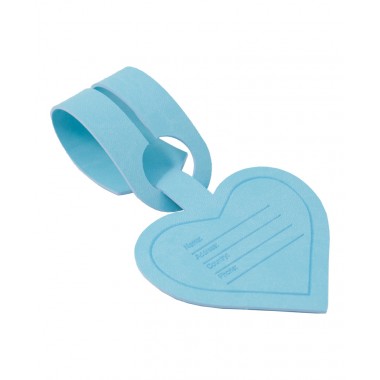 ETICHETTA PER BAGAGLIO ROMA F147 PASTELLO BLU